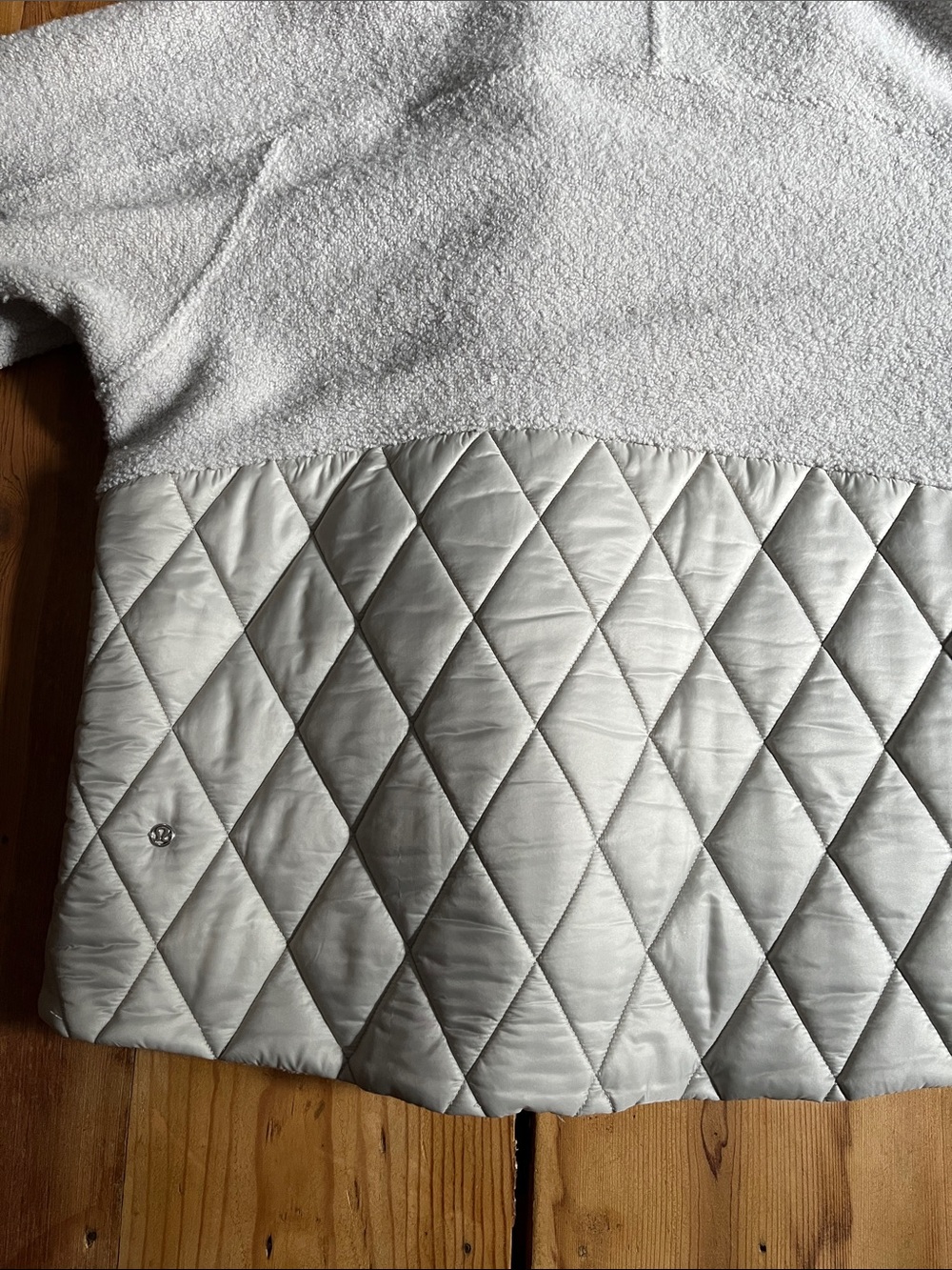 LULULEMON 10 Heathered Ceramic Show Me The Sherpa Jacket Pile Wool Quilted - Picture 4 of 15